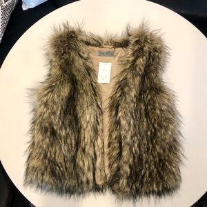 NWT Faux Fur Vest